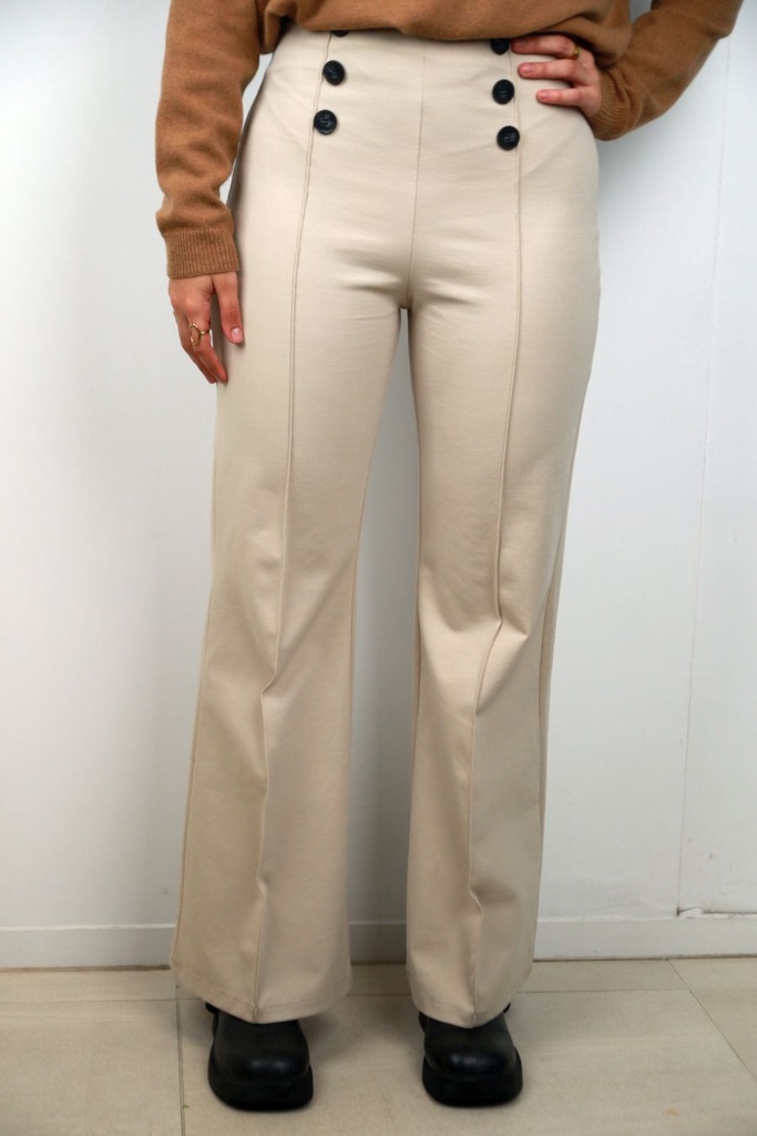 Broek Revi met brede pijp en 6 knopen nm55