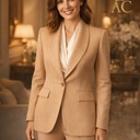  Vest Oliver nm51 viscose piqué toile smokingkraag 