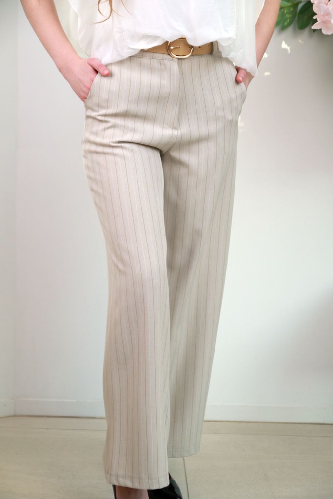 Broek Omar nm51 krijtstreep gabardine 