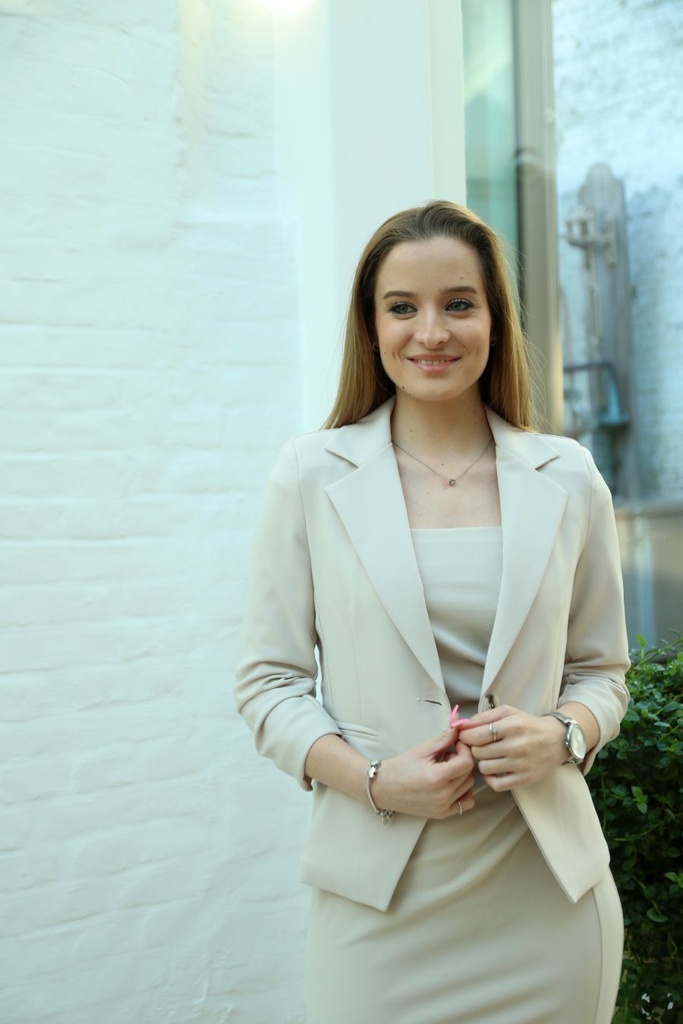 Blazer Ricardo opgetrokken mouw