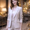 Blazer Ricardo opgetrokken mouw