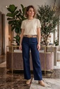Broek Ole nm65 denim hoge taille rechte pijp 
