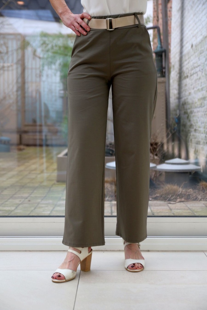 Flare broek  Levina nm63 taillebinder punto milano 