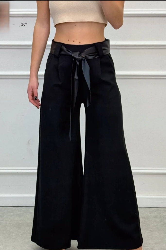 Flarebroek Okke nm46 eco leren tailleriem