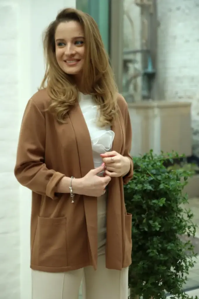 Lange vest Roef sjaalkraag nm50