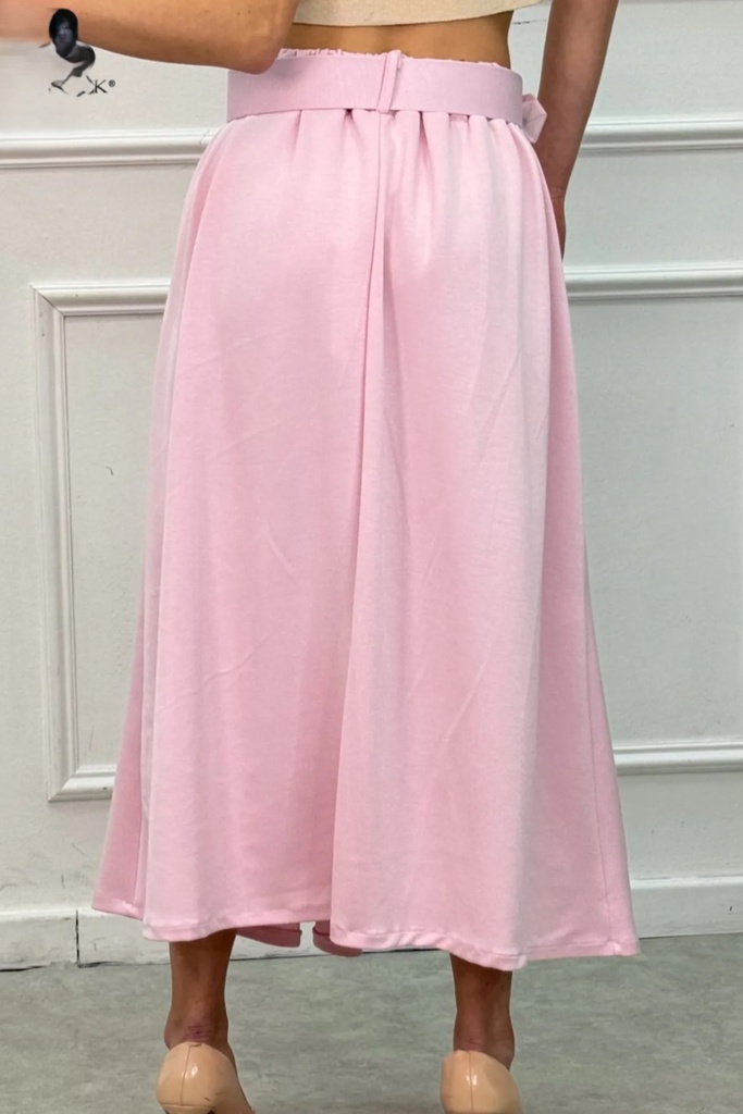 Klokrok Ollie nm45 3 springplooien punto Milano brede tailleband