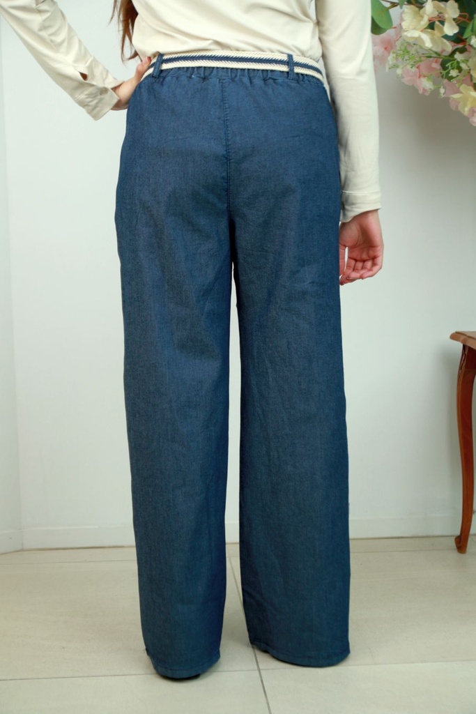 Broek Omean nm65 kapnaad wijde pijp insteekzakken 