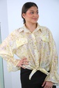 Blouse florale Roberto avec manche trompette nm85
