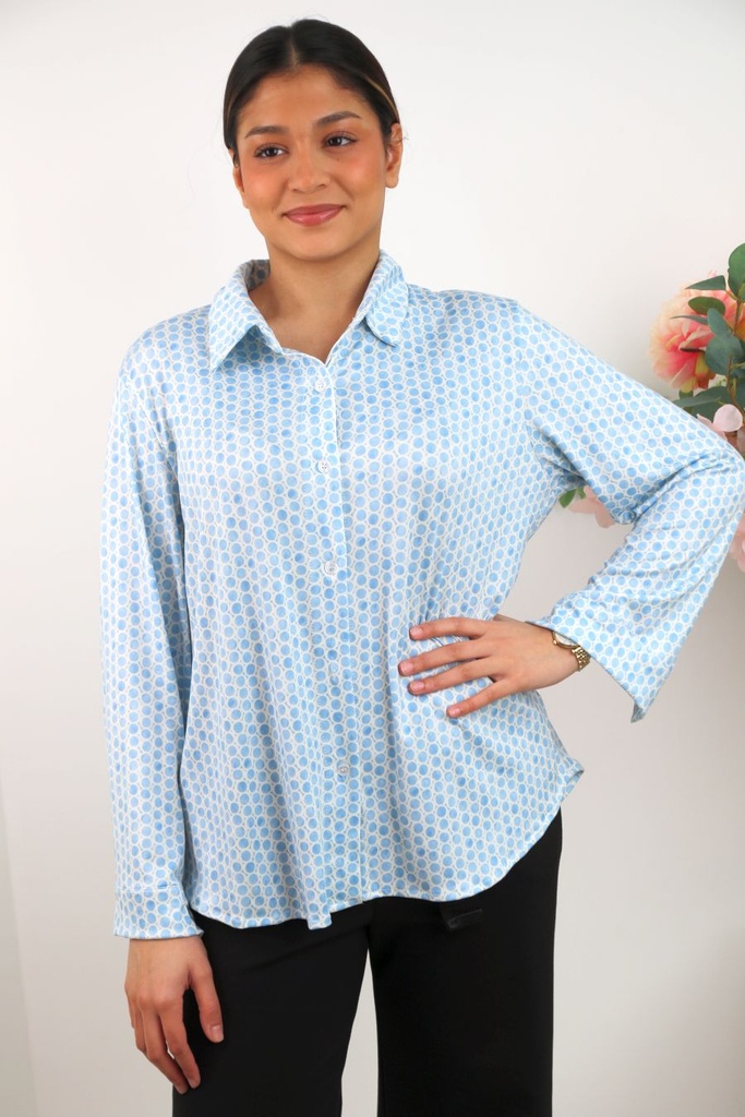 Jersey polo Rani ruit-in-ruit nm20