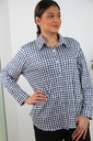 Jersey polo Rifka met blokkenpatroon nm20