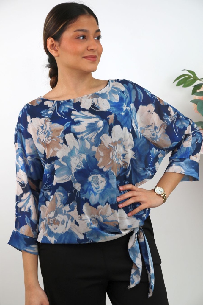 Gevoerde blouse Romijn bloementapijt nm47