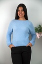 Pull Nyo nm65 gepofte manchette verticale steek 