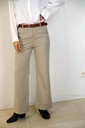 Pants Rolf with straight leg and eco leather belt nm46