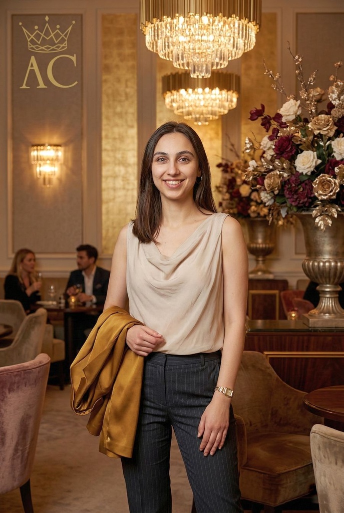 Zijde tank top Orson nm98 front in zijde met drapagekraag tank top en viscose jersey