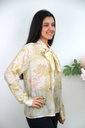 Blouse Najma nm85 bow collar floral print nacré