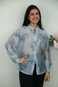 Blouse Noelia nm85 floral pattern buttoned through