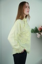 Blouse Nasri nm100 katoen polokraag gehaakte bloemen