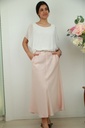 Long flared skirt Noomi nm100 with braided waist tie