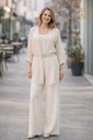 Jacket Qamar nm100 pointed without collar wide trumpet sleeves