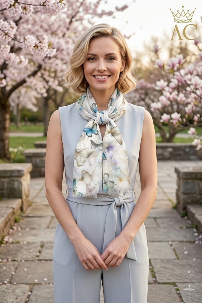 Foulard Rink avec papillons nm100