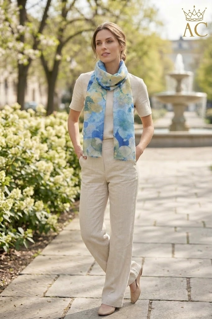 Foulard Rishaan avec imprimé floral nm100