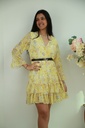Dress Najib nm45 floral v-neck trumpet sleeve