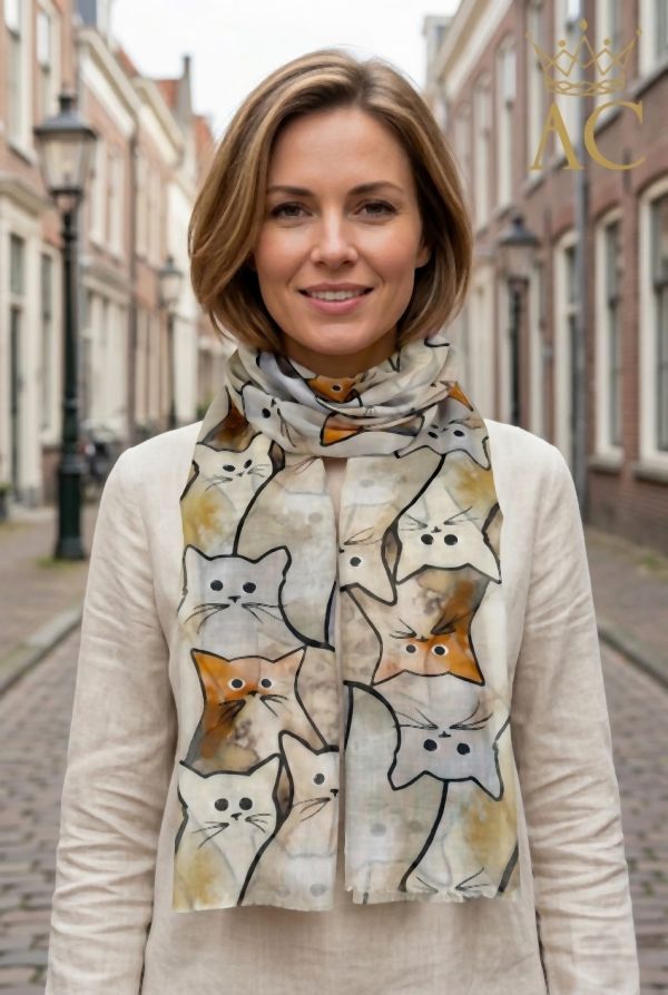 Scarf Nourdin nm100 cats