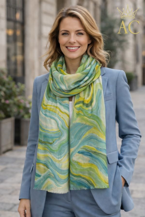 Scarf Nourhan nm100 wavy pattern