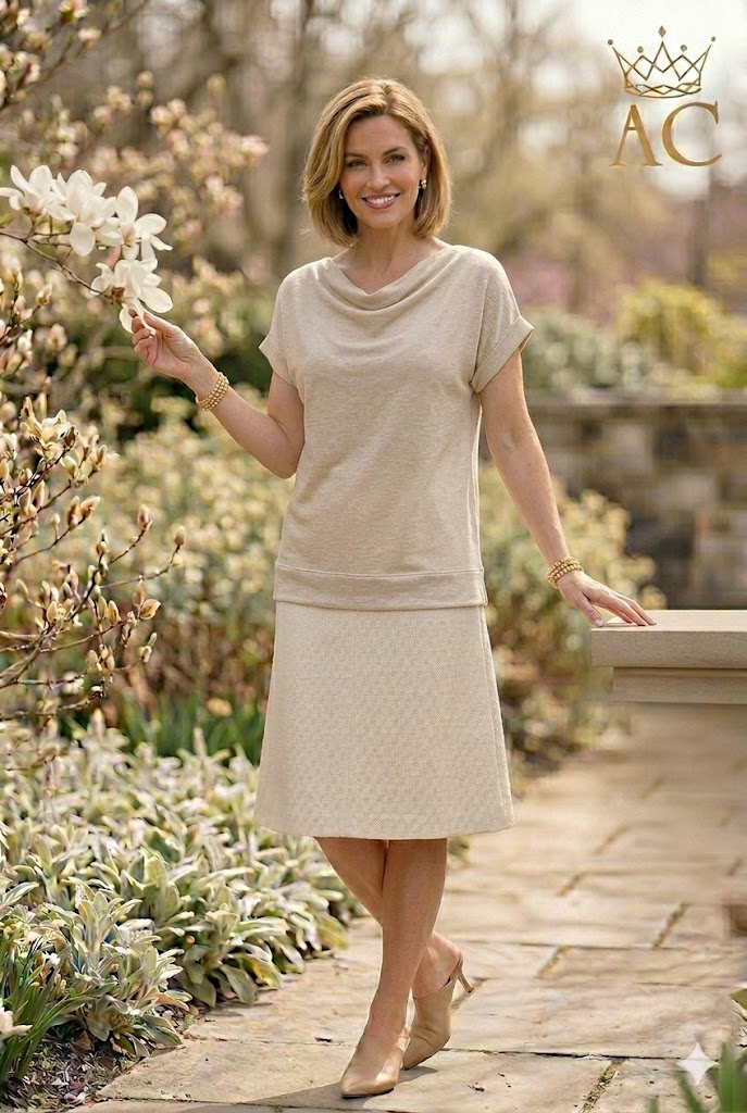 T-shirt Raeven with drape collar nm95