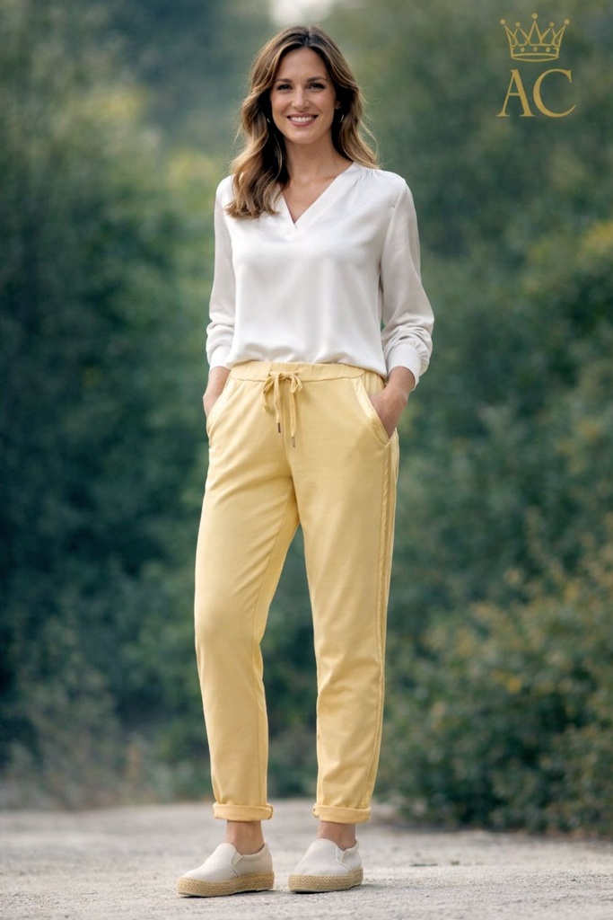 Joggong Ottelyne nm95 pochette en satin et gallon latéral à la taille avec ruban d'équitation