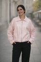Bomber jasje Niam eco leer springplooien ritssluiting