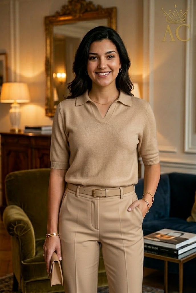 Pull Noxx nm50 v-hals met kraagje driekwartmouwen