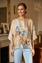 Zijden tuniek met tie dye en vlinders nm98