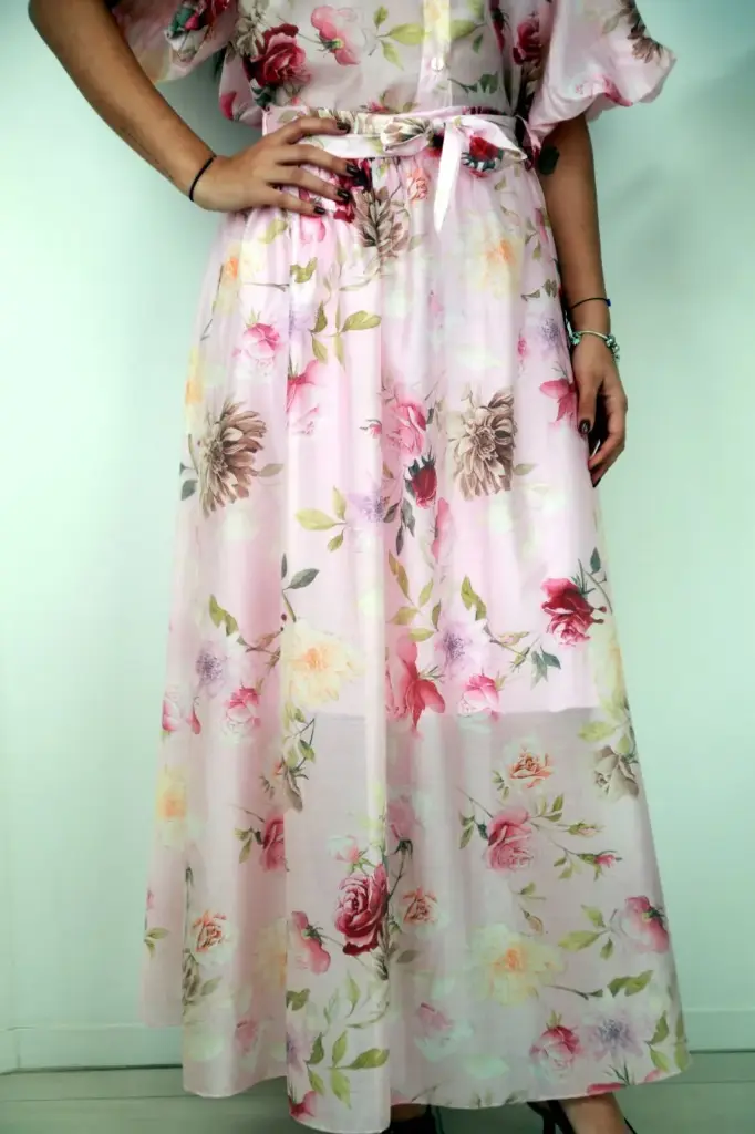 Jupe longue Noell nm85 à imprimé floral