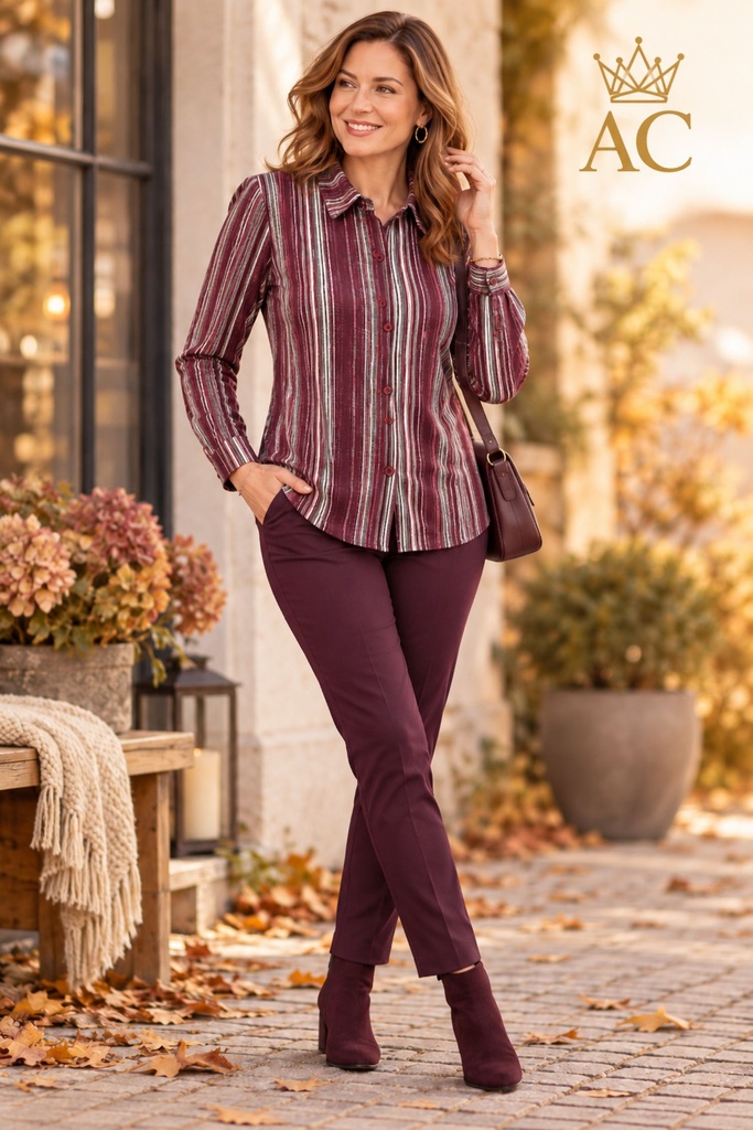 Jersey Tugra, motif triplex, col boutonné