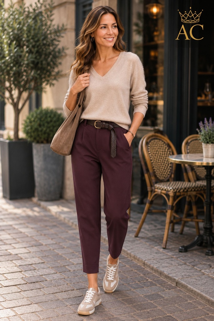 Broek Pavlos nm79 balon platte plooi zware bengaline schuine steekzakken 