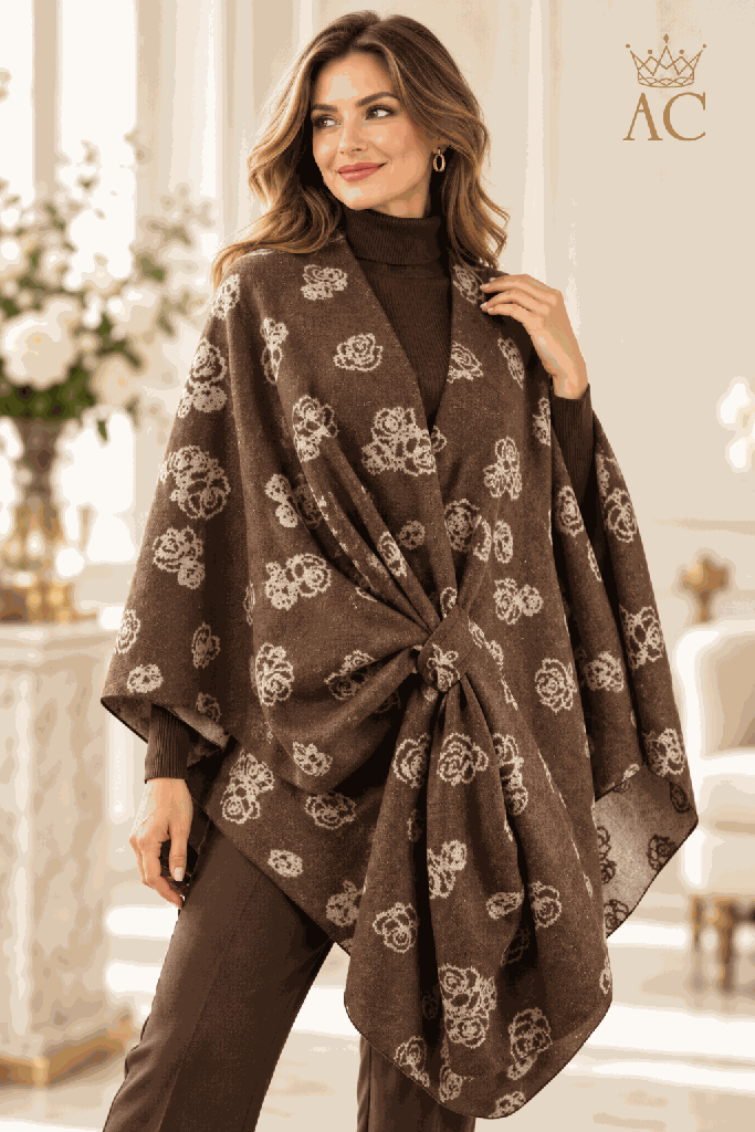 Cape Pema nm35 jacquard bloemenmotief insteeklus