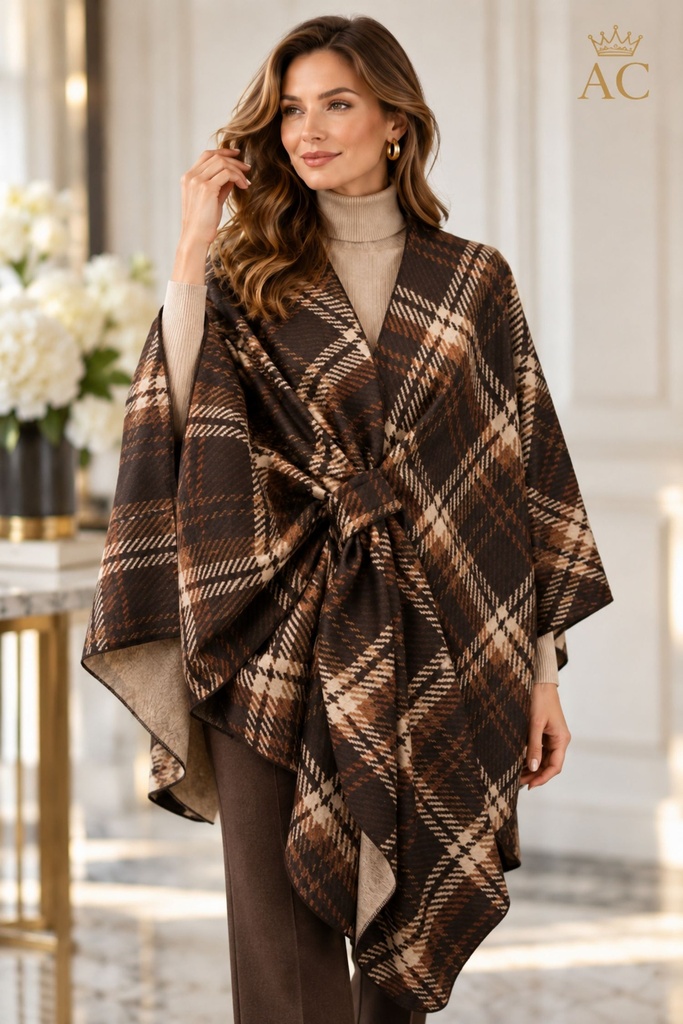 Cape Sjef nm35 lodenstof gestreepte tartan insteeklus