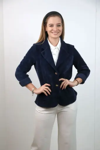 [10015818] Blazer Ghazi geribde velours