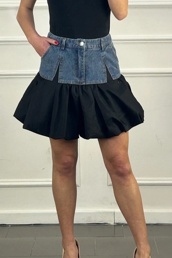 Half-jeans puff skirt Kevin