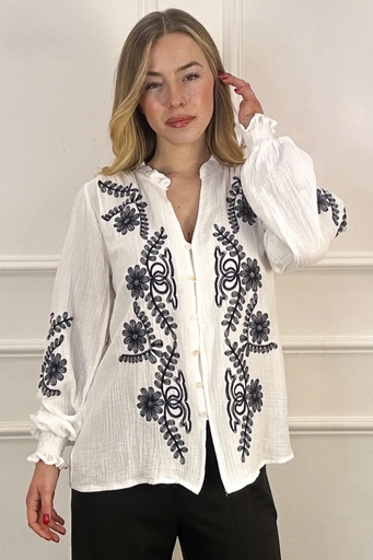 Embroidered blouse Klaas