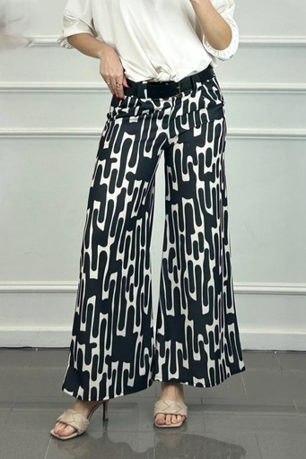 Flare pants Jesse flame print