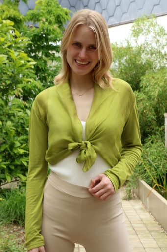 Short silk cardigan Kiara
