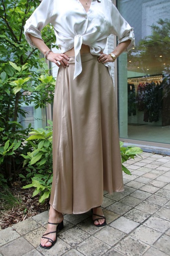 Silk satin bell skirt Kimberley