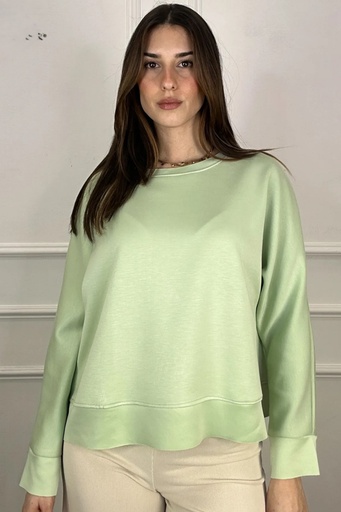 Sweater Jinthe hem satin