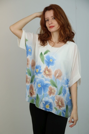 Blouse Kyle aquarel bloemen