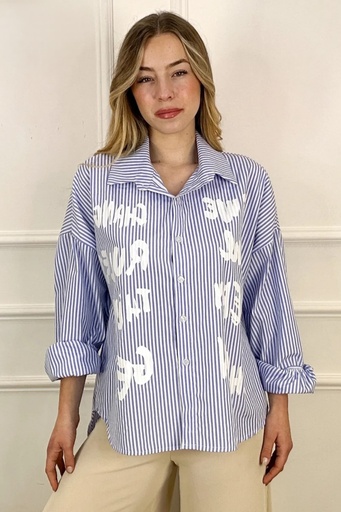 [10016147001] Blouse Juda change the rules