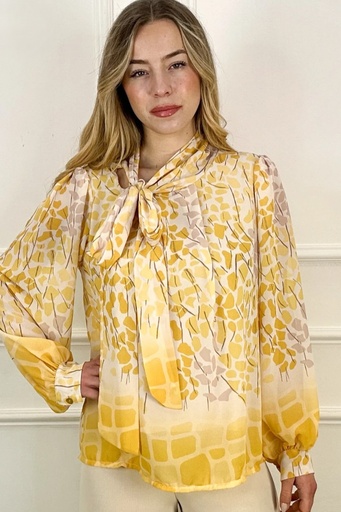 Blouse Jacoba col à jabot