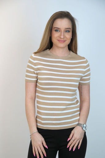 [10016188001] Pul Josh horizontal stripe jacquard