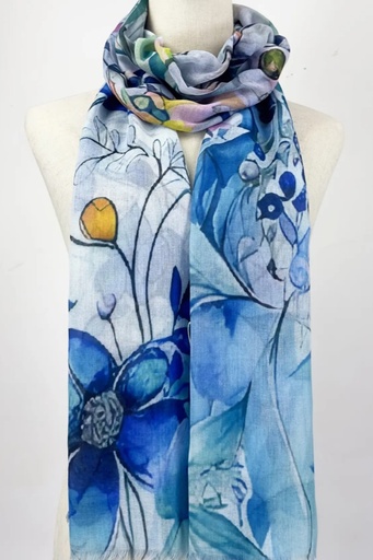 [10016215] Foulard imprimé floral Karol
